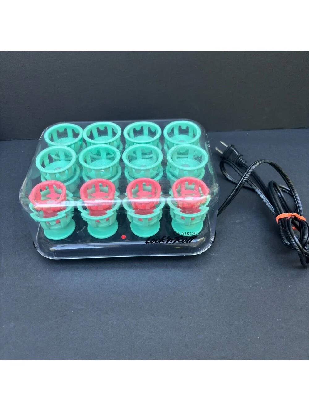 Clairol Lock N Roll Hot Hair Rollers Curlers set 24 Spoolies model BT-1 Works